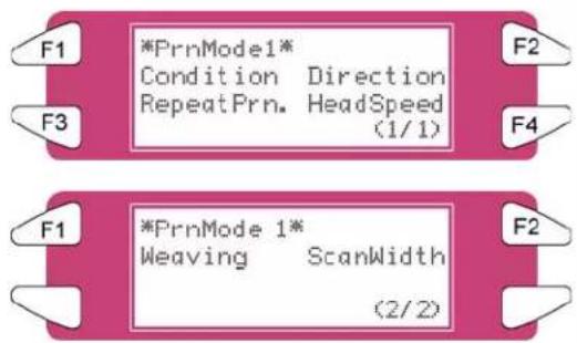 XEROX 8265 - Menu PrnMode (Mode Imprimer) - 1