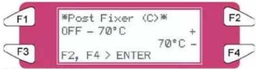 XEROX 8265 - Changer la température du post-fixateur - 1