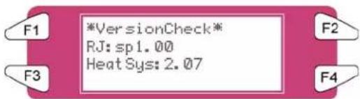 XEROX 8265 - Menu VersionCheck (Vérification de la version) - 1