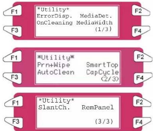 XEROX 8265 - Menu Utility (Utilitaire) - 1