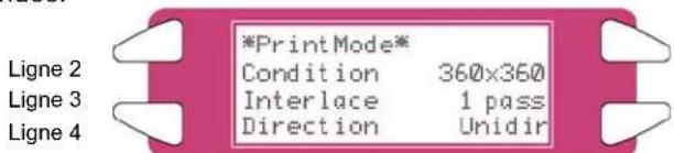 XEROX 8265 - Vérification du mode d'impression - 1