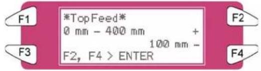 XEROX 8265 - Menu TopFeed (Alimentation par le haut) - 1