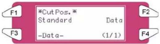 XEROX 8265 - Menu CutPos. (Position de coupe) - 1