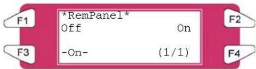 XEROX 8265 - Menu RemPanel (Panneau distant) - 1