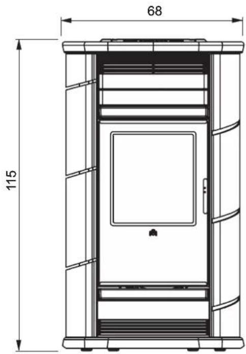 EDILKAMIN ALPEN - DIMENSIONS AND FINISHINGS - 1
