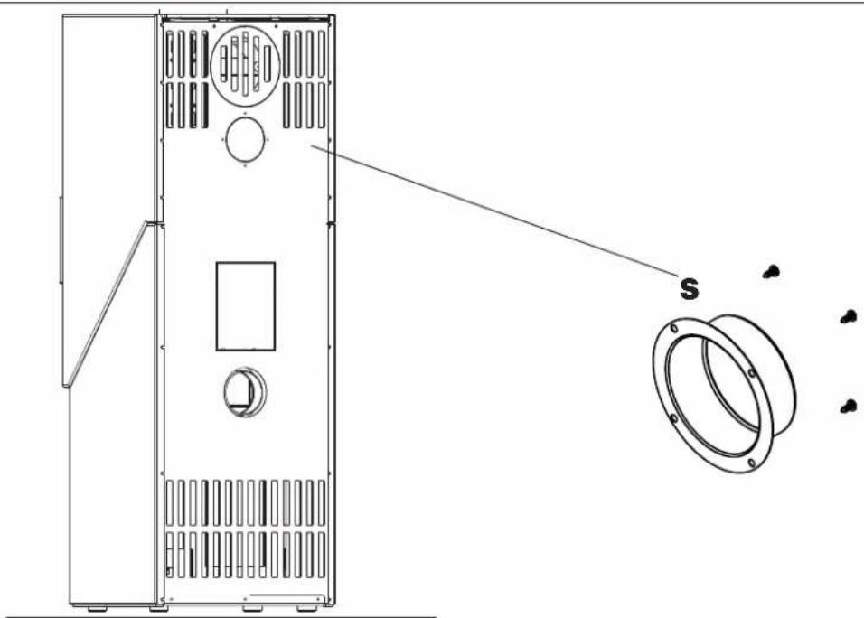 EDILKAMIN FIORD - COLLEGAMENTO DEL KIT AIR DIFFUSER (optional) - 1