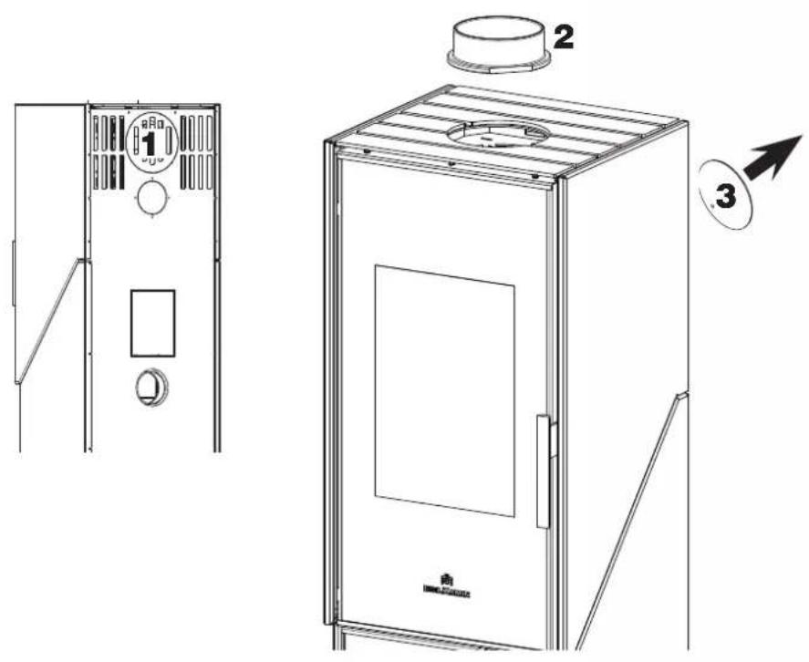 EDILKAMIN FIORD - COLLEGAMENTO DEL KIT AIR DIFFUSER (optional) - 3