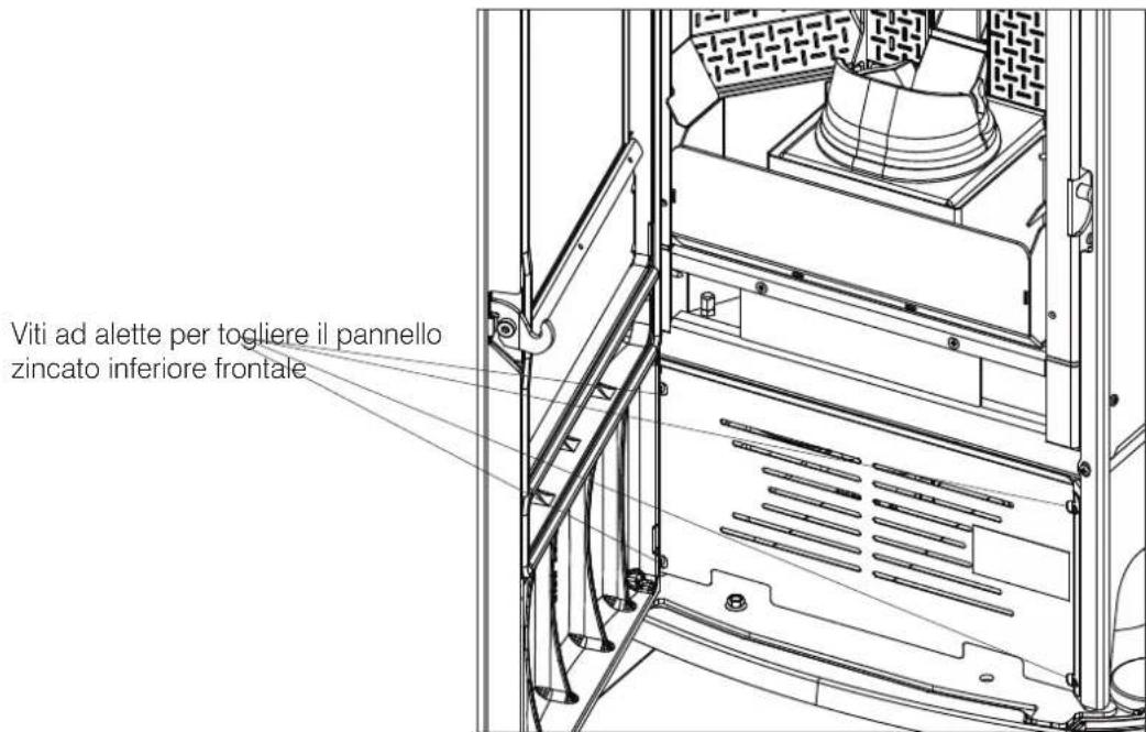 EDILKAMIN MYA AIR TIGHT - I DISEGNI SONO INDICATIVI, UTILI PER IL MONTAGGIO, MA NON RIFERITI SEMPRE AL MODELLO SPECIFICO. - 1