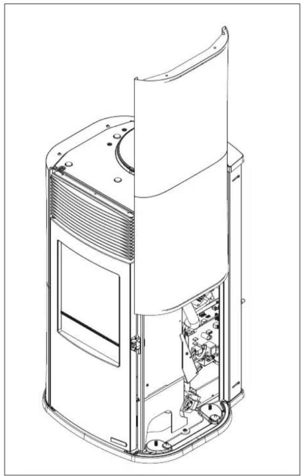 EDILKAMIN MYA AIR TIGHT - LES DESSINS SONT FOURNIS À TITRE INDICATIF, ILS SONT UTILES POUR LE MONTAGE MAIS NE SE RÉFÈRENT PAS TOUJOURS AU MODELE SPÉCIFIQUE. - 7