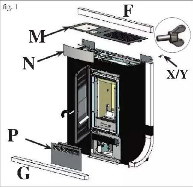 EDILKAMIN DAME Air Tight - MONTAGGIO INSERTI IN MARMO - OPTIONAL - 1