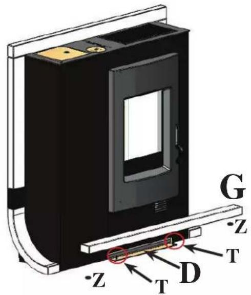 EDILKAMIN DAME Air Tight - MONTAGGIO RIVESTIMENTO - 1