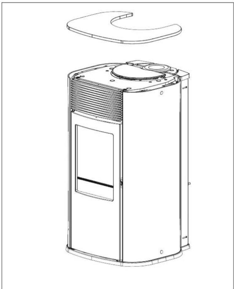 EDILKAMIN MYA Air Tight C - LES DESSINS SONT FOURNIS À TITRE INDICATIF, ILS SONT UTILES POUR LE MONTAGE MAIS NE SE RÉFÈRENT PAS TOUJOURS AU MODELE SPÉCIFIQUE. - 5