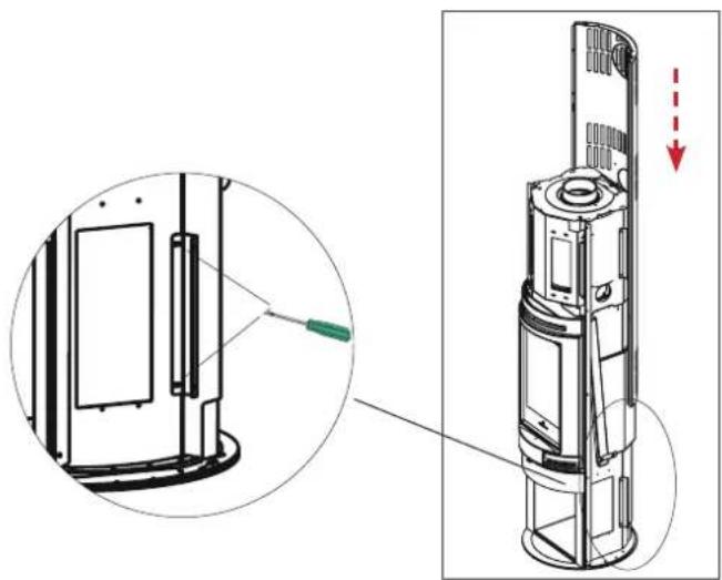 EDILKAMIN TALLY - MONTAGE DU REVÊTEMENT Suivre les instructions ci-dessous : - 1
