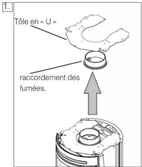 EDILKAMIN TALLY - OPÉRATIONS POUR LE MONTAGE DU KIT CHAUFFE-PLATS (description dans les figures suivantes) - 1
