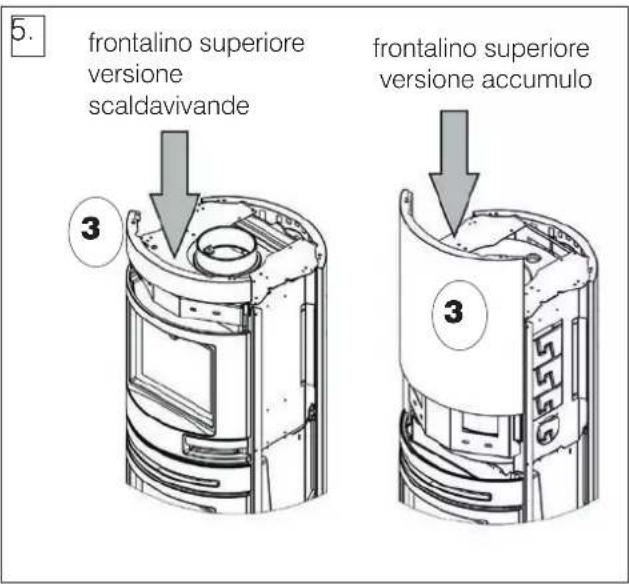 EDILKAMIN TALLY - MONTAGGIO RIVESTIMENTO (descrizione alle figure seguenti) - 5