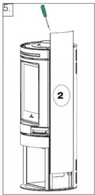 EDILKAMIN TALLY - MONTAGGIO RIVESTIMENTO (descrizione alle figure seguenti) - 4