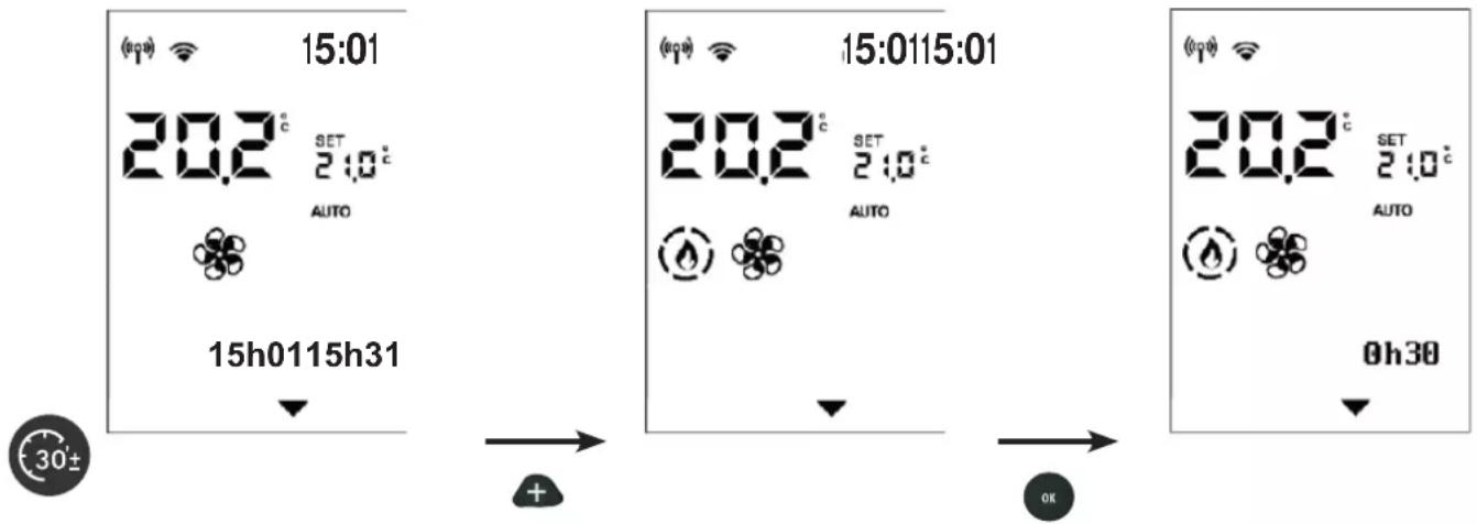 EDILKAMIN YANA PLUS - Pour activer la fonction Easy Timer, appuyer sur la touche dédiée - 2