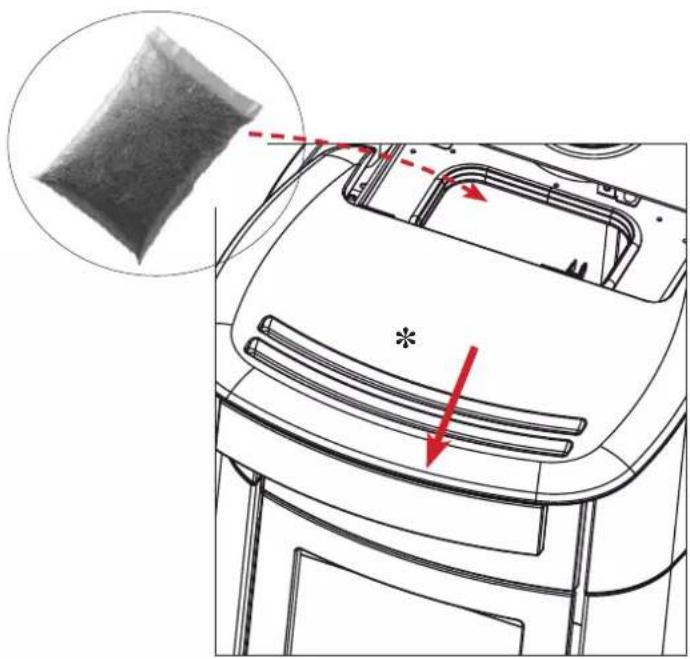 EDILKAMIN VYDA2 Air Tight C - CARICAMENTO DEL PELLET NEL SERBATOIO - 1