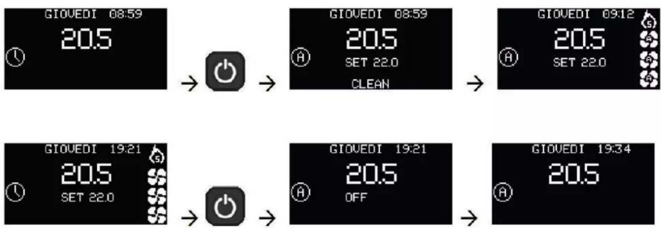 EDILKAMIN VYDA2 Air Tight C - Si la programmation horaire est activée : - 2