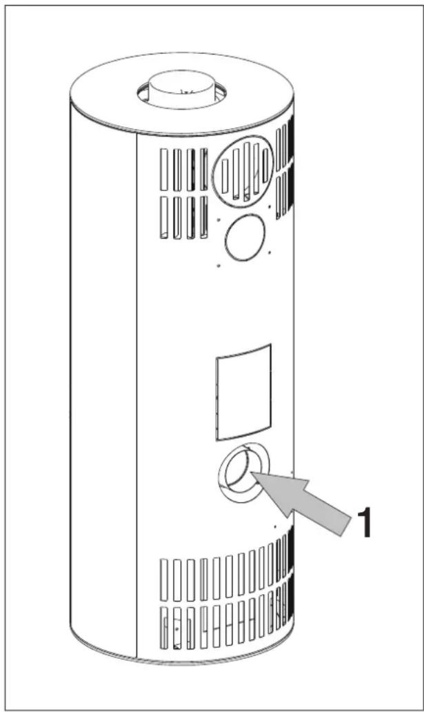 EDILKAMIN TALLY S EVO - PRISE D'AIR EXTERNE - 1