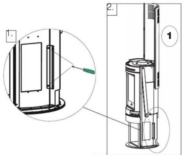 EDILKAMIN TALLY S EVO - OPÉRATIONS POUR LE MONTAGE DU REVÊTEMENT (description dans les figures suivantes) - 1