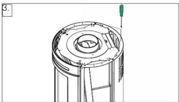 EDILKAMIN TALLY UP EVO - OPÉRATIONS POUR LE MONTAGE DU REVÊTEMENT (description dans les figures suivantes) - 2