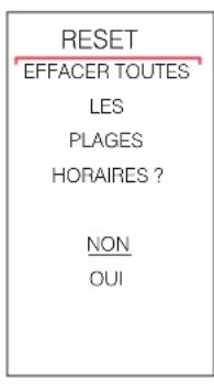 EDILKAMIN IDROPELLBOX 30 - Pour associer l'une des trois températures à une plage horaire (« CONFIGURER » sur l'écran), depuis Chrono, appuyer sur la touche « OK ». La page-écran suivante apparaît. - 6