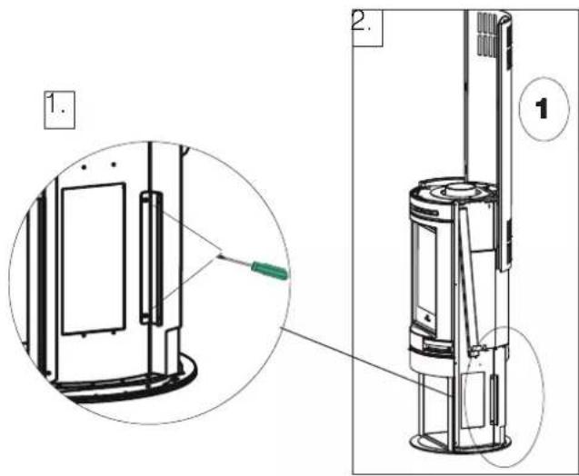 EDILKAMIN TALLY EVO - OPÉRATIONS POUR LE MONTAGE DU REVÊTEMENT (description dans les figures suivantes) - 1