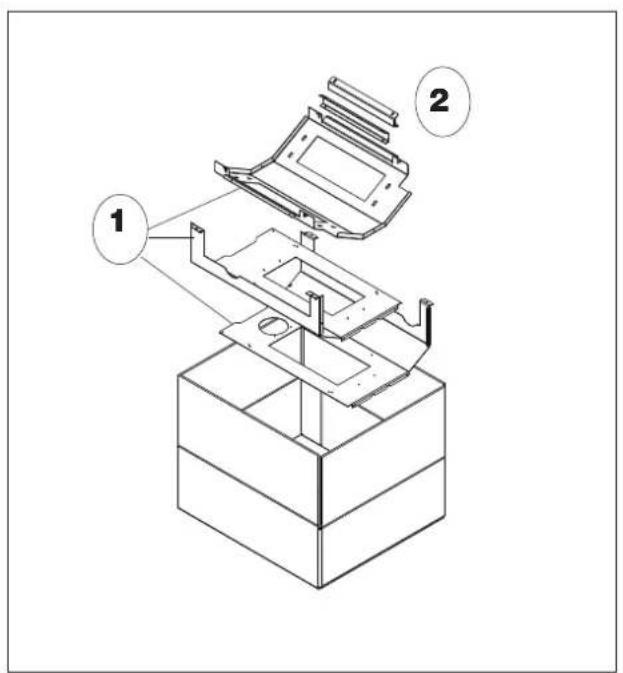 EDILKAMIN TALLY EVO - MONTAGE DU KIT S (ACCUMULATION) TALLY S (Opération devant être réalisée par l'installateur) LES ANNEAUX EN RÉFRACTAIRE (3) SONT EN OPTION - 1