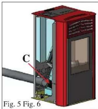 EDILKAMIN PRIMA - SMOKE OUTLET CONNECTION FROM REAR - 1