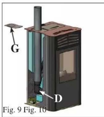 EDILKAMIN PRIMA - SMOKE OUTLET CONNECTION FROM TOP - 1