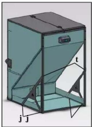 EDILKAMIN SERBATOIO 500 Kg - METALLIC BODY ASSEMBLY - 6