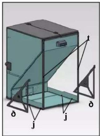 EDILKAMIN SERBATOIO 500 Kg - MONTAJE DEL CUERPO METÁLICO - 4