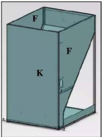 EDILKAMIN SERBATOIO 500 Kg - METALLIC BODY ASSEMBLY - 3