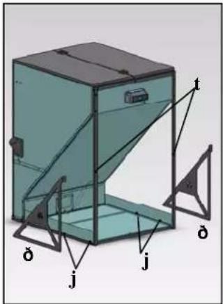EDILKAMIN SERBATOIO 500 Kg - DE METALEN BEHUIZING MONTEREN - 4