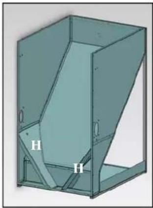 EDILKAMIN SERBATOIO 500 Kg - METALLIC BODY ASSEMBLY - 1