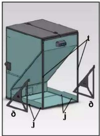 EDILKAMIN SERBATOIO 500 Kg - METALLIC BODY ASSEMBLY - 4