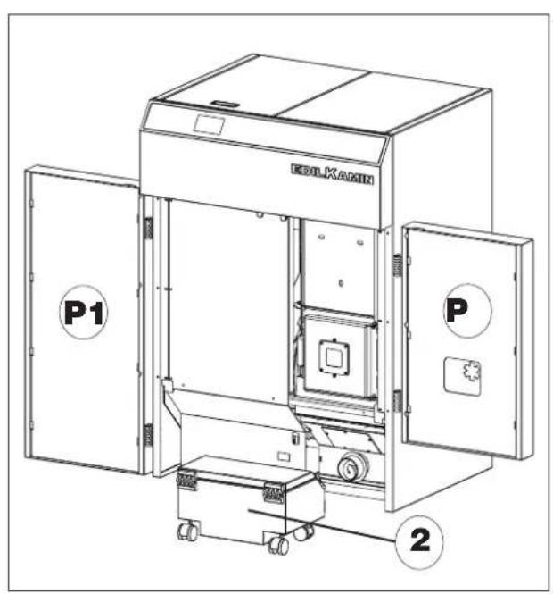 EDILKAMIN LAGUNA2 P24 - POUR ENLEVER LA CHAUDIÈRE DE LA PALETTE - 3