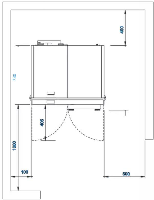 EDILKAMIN LAGUNA2 P24 - Protection contre la chaleur et distances de sécurité - 2