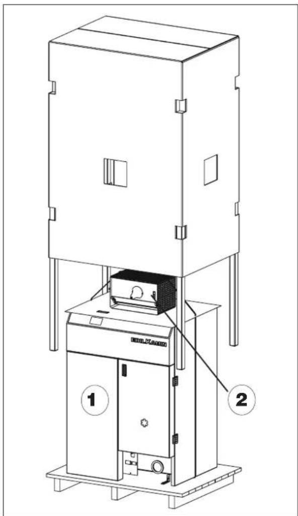 EDILKAMIN LAGUNA2 P24 - POUR ENLEVER LA CHAUDIÈRE DE LA PALETTE - 1