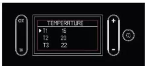 EDILKAMIN GORA 22 - Réglage des niveaux de température affichage « TEMP » sur l'écran (figures ci contre) - 4