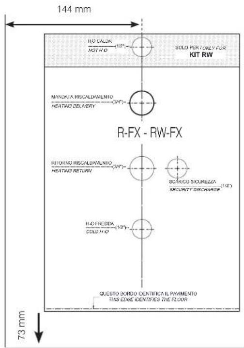 EDILKAMIN GORA 22 - Connections Hydraulices en mm - 1