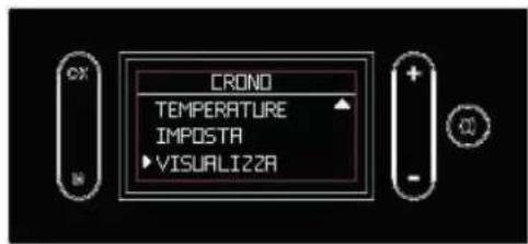 EDILKAMIN GORA 22 - Visualizzazione del Crono, "VISUALIZZA" a display (figure a lato) - 1