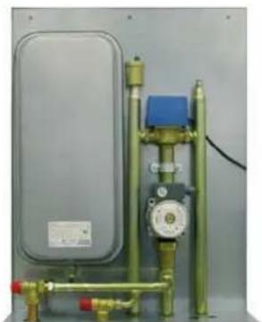 EDILKAMIN H2OCEANO - AN EXAMPLE OF A HYDRAULIC SYSTEM FOR A THERMO FIREPLACE - ONLY HEATING USING KIT 5 - 4