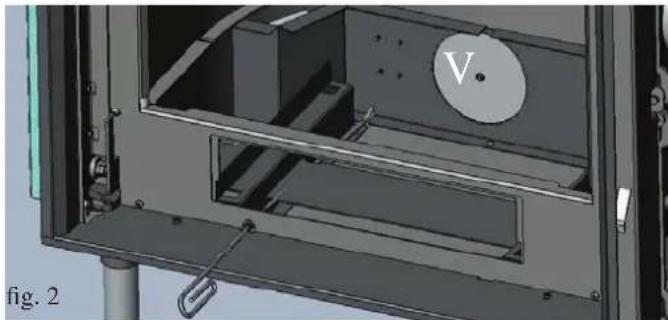 EDILKAMIN H2OCEANO - VALVULA TERMOSTÁTICA OPCIONAL (fig. 2) Regulação manual do ar de combustão (efctuar em fase de instalação) - 1