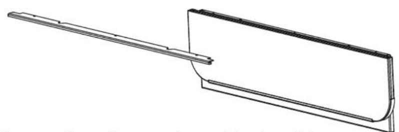 EDILKAMIN BILD Air Tight C - Montaggio del frontalino inferiore vetro - 4