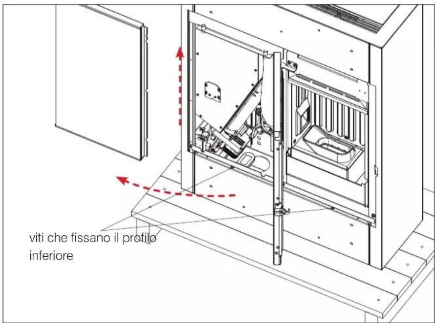 EDILKAMIN BILD Air Tight C - PER TOGLIERE LA STUFA DAL BANCALE seguire le immagini di seguito - 1