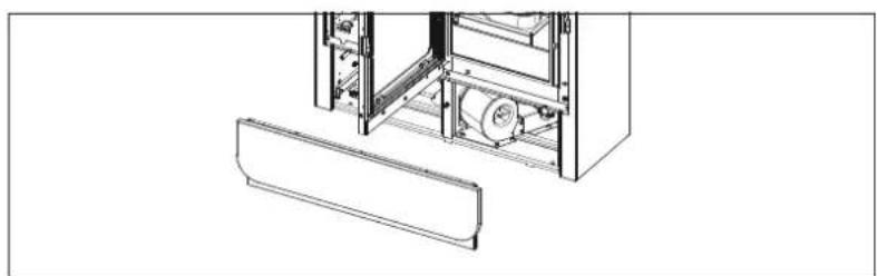 EDILKAMIN BILD Air Tight C - Montaggio del frontalino inferiore vetro - 5