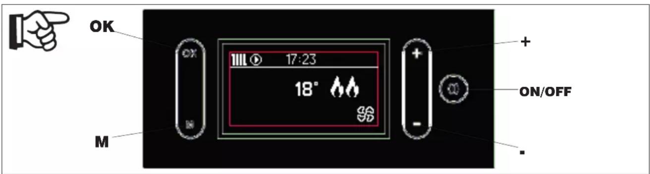 EDILKAMIN GORA SLIM - L'unica interfaccia è il display. - 1