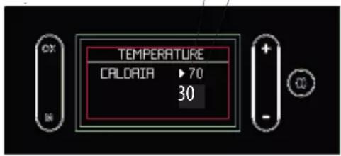 EDILKAMIN GORA SLIM - Réglage des températures de l'eau (« TEMPÉRATURES » sur l'écran) - 2